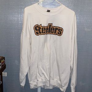 XL Steelers white sweat shirt